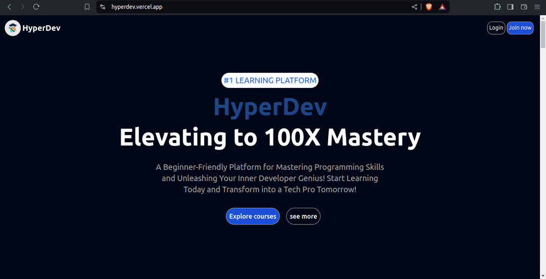 HyperDev - Course selling web application